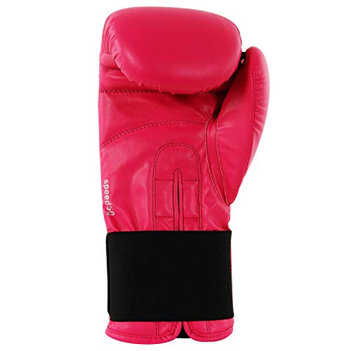 adidas Guantes de Boxeo Unisex Speed 50, Color Rosa y Plateado, 10 onzas; Adisbg50