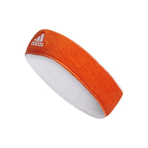 adidas intervalo Reversible Diadema, Unisex, Naranja y Blanco