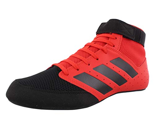 adidas Men's Mat Hog 2.0 Wrestling Shoes (11.5, RED/Black)