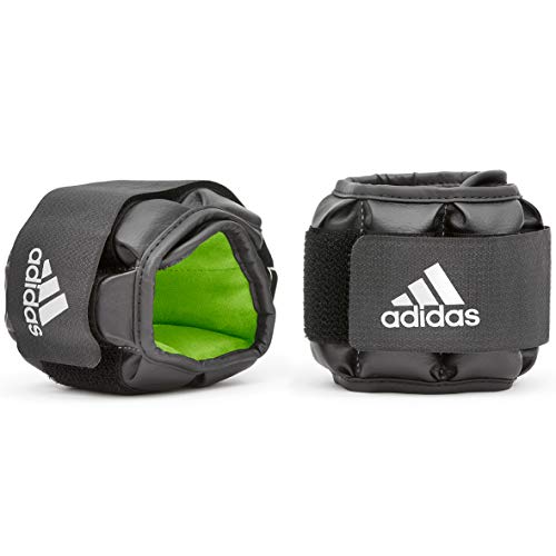 adidas Pesas de Rendimiento para Tobillo/muñeca-1.0Kg, Unisex-Adult, Negra, 1 kg