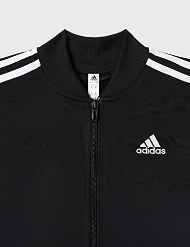 adidas W 3S TR TS Tracksuit, Womens, Black/White, Small