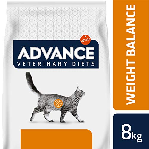 ADVANCE Veterinary Diets Weight Balance - Pienso para Gatos con Problemas de Sobrepeso - 8kg