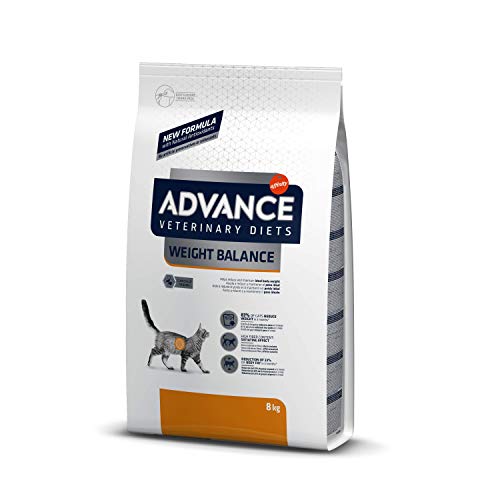 ADVANCE Veterinary Diets Weight Balance - Pienso para Gatos con Problemas de Sobrepeso - 8kg