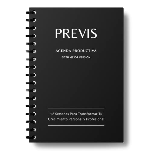 Agenda Productiva y Organizadora Diaria, Semanal y Mensual con Objetivos, Propósitos y Retos - Agenda Empresarial y Personal - Crecimiento Personal y Profesional