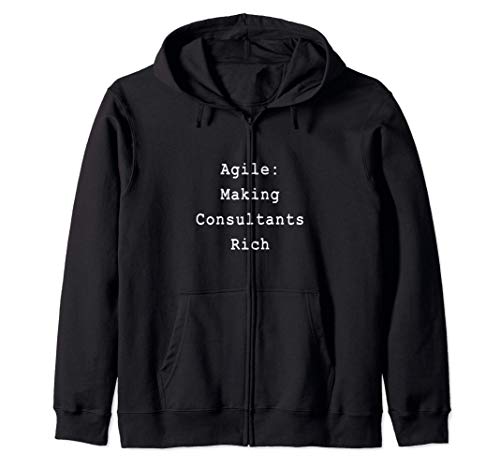 Agile Rich Consultants Project Management Funny PM Coach Sudadera con Capucha