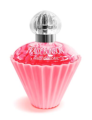 Agua de tocador (Eau de toilette) para Mujeres TUTTI DELICES FRAISE BONBON 50 ml frasco (1.7 fl.oz.) – Fragancia dulce para Mujeres de CORANIA