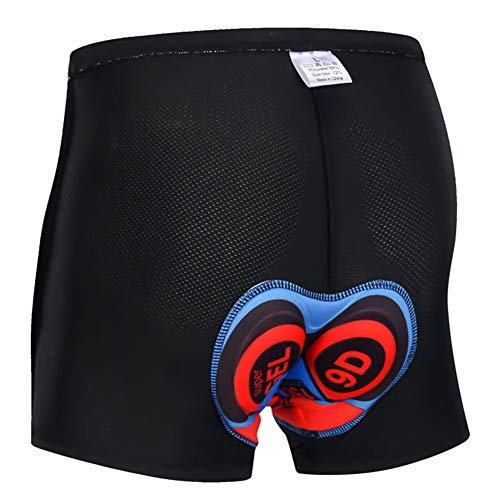 AICTIMO Hombres Ciclismo Ropa interior Bicicletas Pantalones cortos Gel acolchado Bicicletas Undershorts Transpirable Biking MTB Liner Shorts