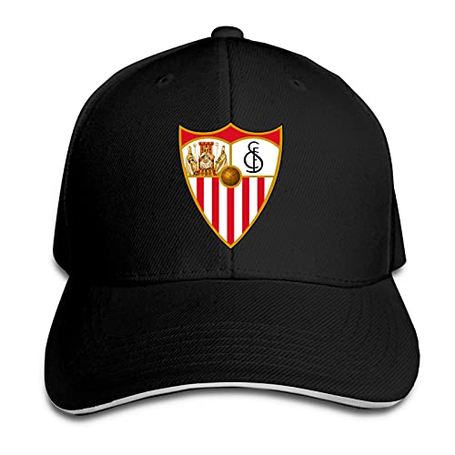 Aiier Sev-Illa - Gorra de béisbol con visera curvada y visera para el sol, para viaje, para sándwich, ajustable, para camión negro Talla única