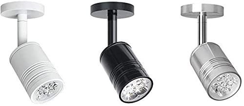 Ajustable 360 ​​° Instalación de la superficie moderna Instalación Fianza Láminas de aluminio Anti-deslumbramiento 3W Lámpara de techo Lámpara de techo Tienda de ropa de pared COB Downlight Montado en