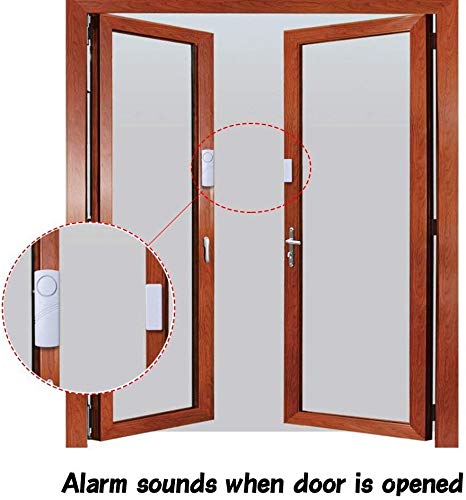 Alarma para puerta y ventana, 120 DB con sensor de alarma para puerta y ventana, seguridad para el hogar, sensor magnético inalámbrico, antirrobo, mantiene tu hogar, piscina, gabinete, negocio seguro