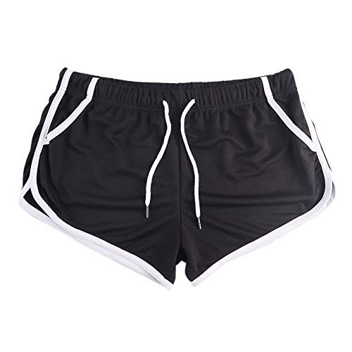 Alivebody Hombres Fitness Malla Atlético Pantalones Cortos para Corriendo Rutina de Ejercicio Nadando Secado rápido Ligero