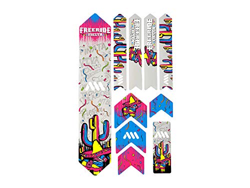 All Mountain Style AMS Protector de Cuadro Extra, Unisex-Adult, Freeride Fiesta