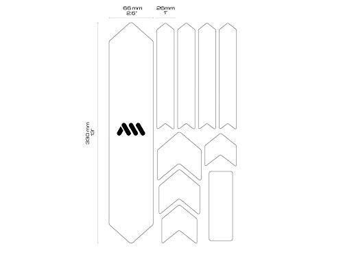 All Mountain Style AMS Protector de Cuadro Extra, Unisex-Adult, Freeride Fiesta