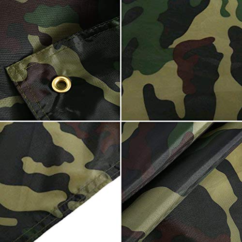 Alomejor Impermeable Camping Ultraligero Tarpa Tarp Multifuncional Huella de Camuflaje Suelo Hoja Mat para Ourdoor Picnic Manta(2 * 1.5M)