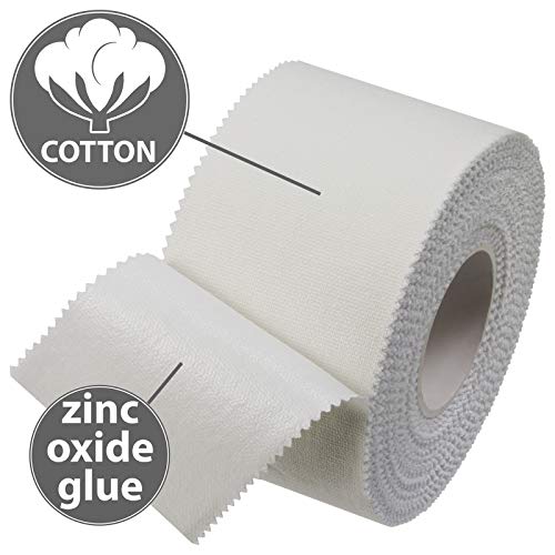 ALPIDEX 6 x Cinta Adhesiva Deportiva Blanca 3,8 cm x 10 m Sport Tape