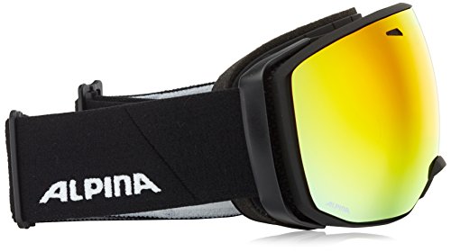 ALPINA ESTETICA Black Matt HM Red sph, Unisex-Adult, One Size