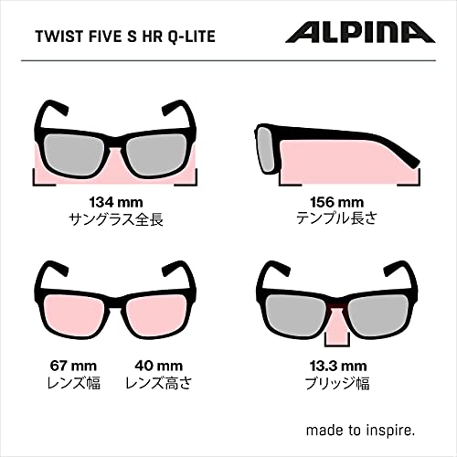 ALPINA, Twist Five HR S HM+ Gafas Deportivas, White Matt, One Size Occhiali sportivi, Unisex-Adult