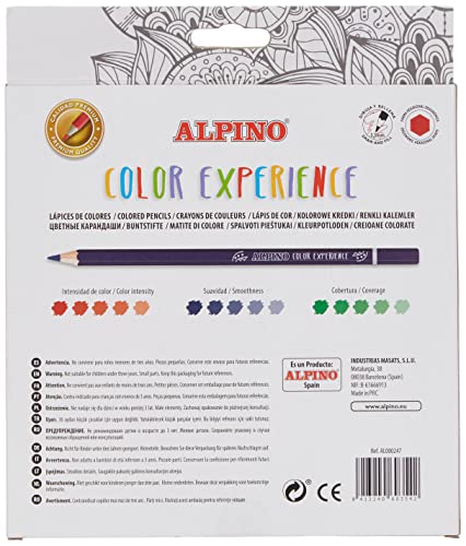 Alpino Color Experience 24 Lápices de Colores | Lápices para Colorear y Dibujar Profesionales | Lápices de Colores para Mandalas y Lettering