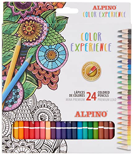 Alpino Color Experience 24 Lápices de Colores | Lápices para Colorear y Dibujar Profesionales | Lápices de Colores para Mandalas y Lettering