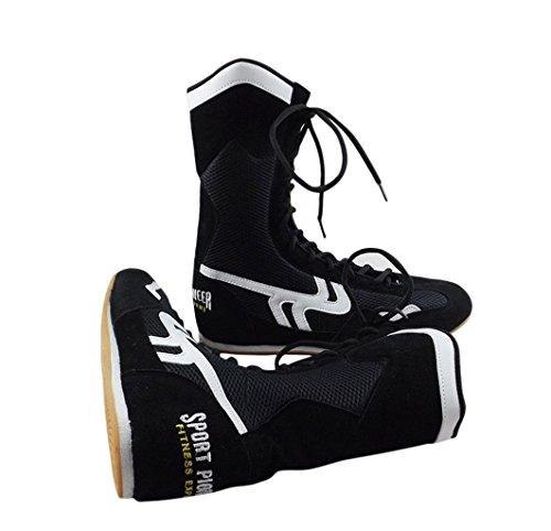 Alto Top Zapatos de Boxeo Boxeador Botas para Hombres Mujeres Niños