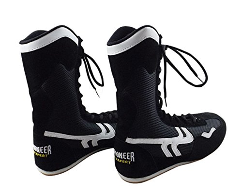 Alto Top Zapatos de Boxeo Boxeador Botas para Hombres Mujeres Niños