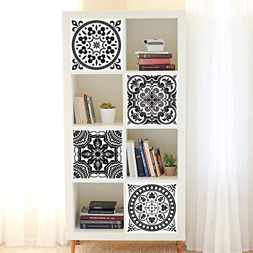 Alwayspon Calcomanías para muebles de 33 cm x 33 cm x 4 piezas para Ikea KE Expedit Kallax estantería estantería almacenamiento hogar muebles decoración DIY pelar y pegar pegatina