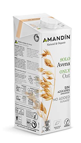 AMANDÍN Bebida Ecológica de Avena Sola - 1 unidad de 1L