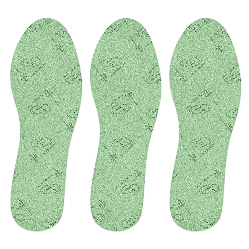 Amazon Basic Care - Plantillas de carbón activado - 3 pares (tamaño: 22-46)