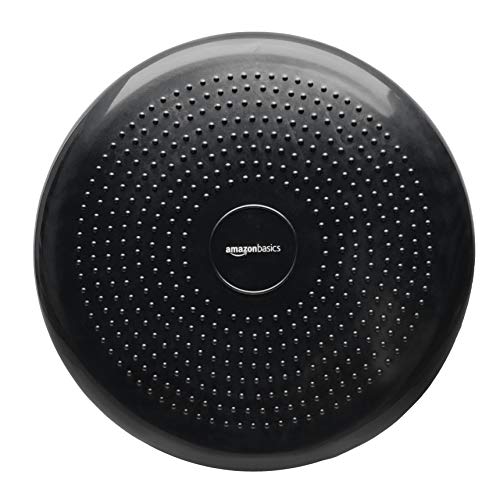 Amazon Basics - Cojín de disco de estabilidad y equilibrio, negro