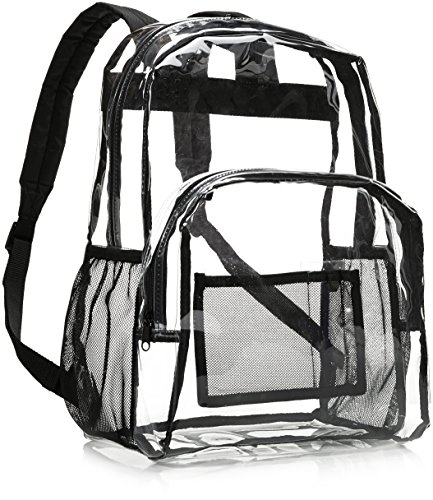 Amazon Basics - Mochila escolar - Transparente