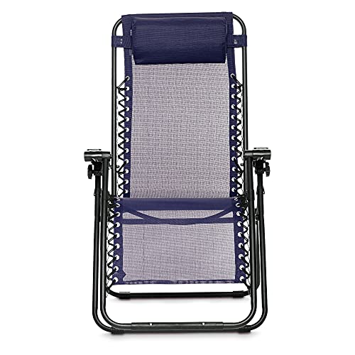 Amazon Basics Silla Gravedad Cero, Azul