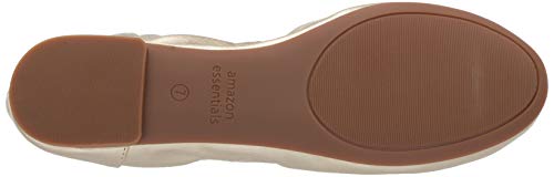 Amazon Essentials Belice Ballet Flat Zapatos Bailarinas, Dorado, 38.5 EU