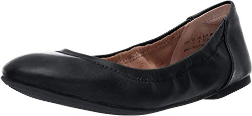 Amazon Essentials Belice Ballet Flat Zapatos Bailarinas, Negro, 38.5 EU