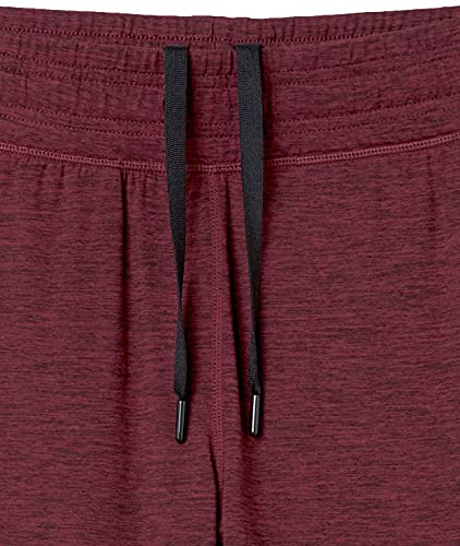 Amazon Essentials Brushed Tech Stretch Crop Jogger Pant Pants, Burgundy Spacedye, US L (EU L - XL)