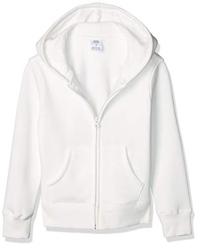 Amazon Essentials Fleece Zip-up Hoodie Fashion, Blanco, XS