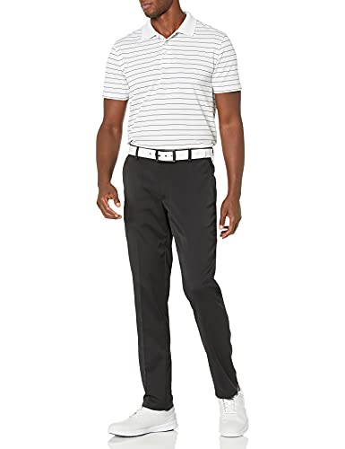 Amazon Essentials Pantalón de Golf Elástico de Ajuste Entallado Hombre, Negro, 36W / 30L