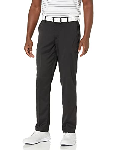 Amazon Essentials Pantalón de Golf Elástico de Ajuste Entallado Hombre, Negro, 36W / 30L