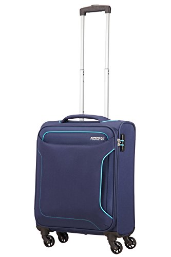 American Tourister Holiday Heat - Spinner Equipaje de Mano, 55 cm, 38 l, Azul (Navy)