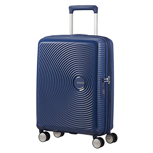 American Tourister Soundbox Spinner Equipaje de mano S (55 cm 41 L), Azul (Midnight Navy)