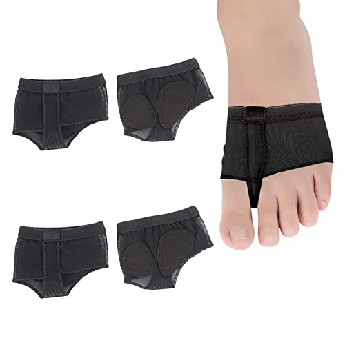 AMIJOUX 2 par de Tangas de Baile para Mujer Zapatos de Almohadilla de Pata de Danza del Vientre de Ballet Lírico Media Suela Zapatos Undies Profesionales Contemporáneos para Niñas Y Niños