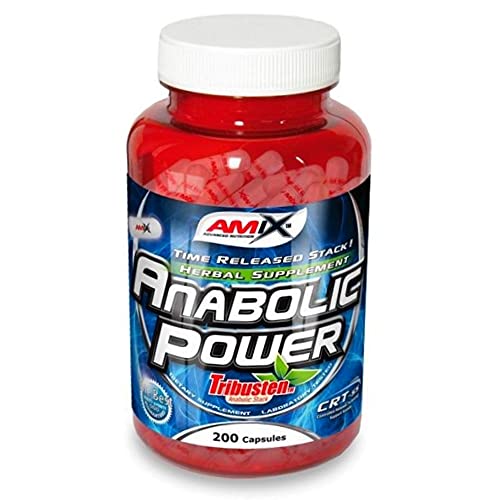 AMIX - Complemento Alimenticio - Anabolic Power Tribusten - 200 Cápsulas - Estimula la Testosterona - Aumenta la Masa Muscular - Complemento Deportivo con Tribulus Terrestris