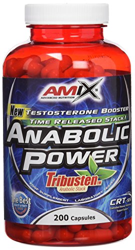 AMIX - Complemento Alimenticio - Anabolic Power Tribusten - 200 Cápsulas - Estimula la Testosterona - Aumenta la Masa Muscular - Complemento Deportivo con Tribulus Terrestris