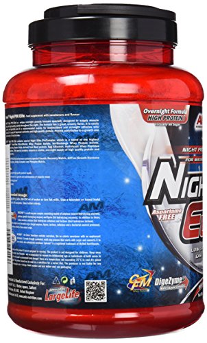 AMIX - Proteína Isolada Night Pro Elite - Gran Aporte de Aminoácidos Ramificados - Suplemento para Ganar Masa Muscular - Ideal para Batidos de Proteínas - Sabor Chocolate -1 KG