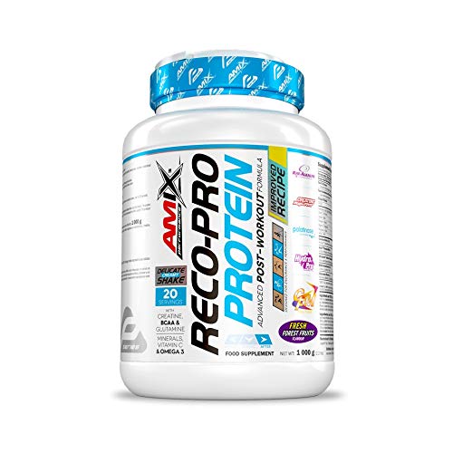 AMIX - Recuperador Muscular - Reco Pro Advanced Protein Shake en Formato de 1000 g - Mejora la Regeneración Muscular - Contiene Proteína Hidrolizada e Isolada - Sabor a Frutas del Bosque