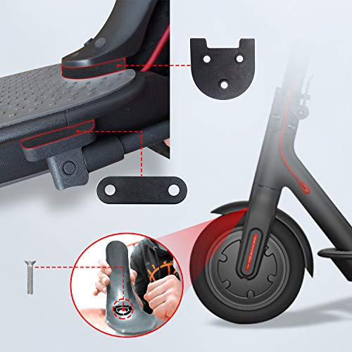 ANSENI® Kit Ruedas Wanda 10 Pulgadas Compatible para Xiaomi M365, 1s, Essential,Pro y Pro2, Reemplazo para Patinete Electrico, Rueda,Camara de Aire 10 Pulgadas, Alzas y Adaptador de Válvula (Negro)