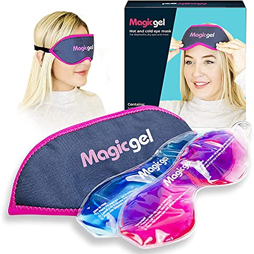 Antifaz gel frío calor relajante para los ojos | Máscara de gel para ojos secos, orzuelos, Blefartitis, ojeras, hinchazón y más, de Magic Gel