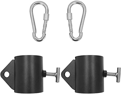 Aoneky Abrazaderas para Barra de Pesas 50mm - Clip para Colgar Cadena de Barra Olímpica de Pesas, Cada Soporta 180kg, Entrenamiento para Levantamiento de Pesas Sentadillas Peso Muerto, 1 Par