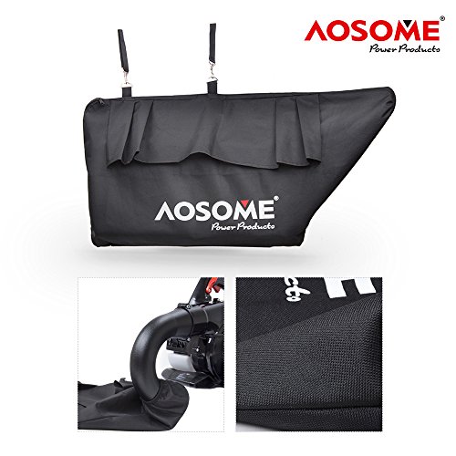 AOSOME ASBV3405 Soplador Aspirador y Triturador de Hojas Gasolina Profesional 3 en 1, con Bolsa 60L, Motor 2 Tiempos 25,4CC, Proporción de Triturar 12:1