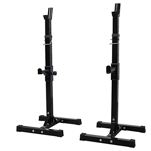 Aparato para sentadillas Press de banca Estante multifuncional Soporte ajustable Gimnasio casero en casa Soporte de entrenamiento de fuerza Estante para barra de fitness para hombre Solo vende estante