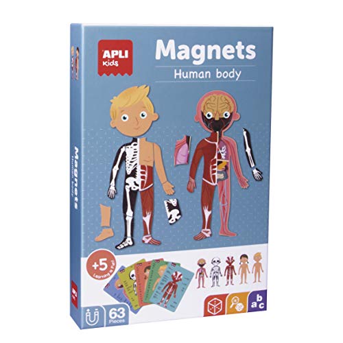 APLI Kids-Sobre el Cuerpo Humano Juego Magnético, Multicolor (18531)